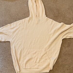 Fashion Nova XL Men's Cream Hooded Sweater